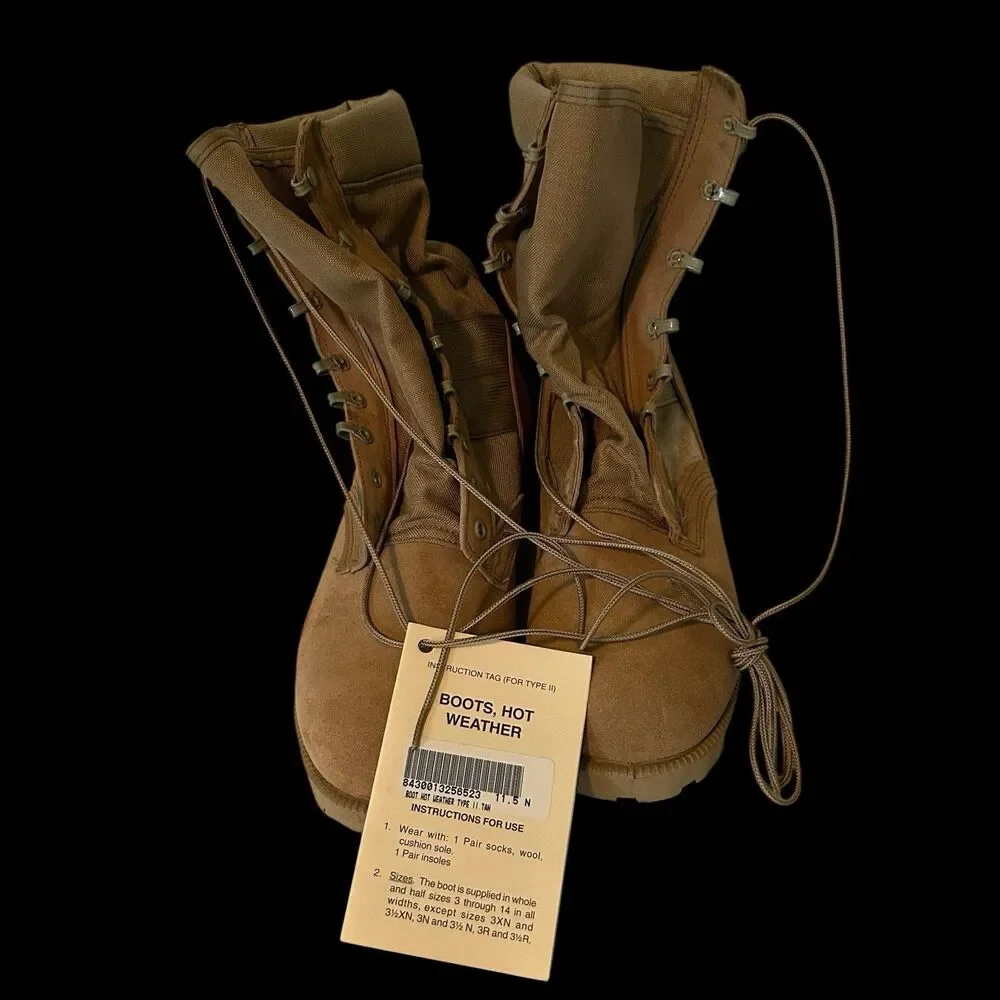 RO Search Combat Boots Size 11.5N Hot Weather Desert Tan Military New With Tag
